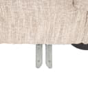 Bank Pandora beige angora lounge left - Richmond Interiors