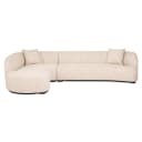 Bank Pandora beige angora lounge left - Richmond Interiors