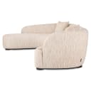 Bank Pandora beige angora lounge left - Richmond Interiors