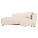 Bank Pandora beige angora lounge left - Richmond Interiors