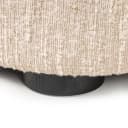 Bank Pandora beige angora lounge left - Richmond Interiors