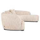 Bank Pandora beige angora lounge right - Richmond Interiors
