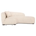 Bank Pandora beige angora lounge right - Richmond Interiors