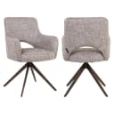 Eetkamerstoel Ginerva earth tweed swivel - Richmond Interiors