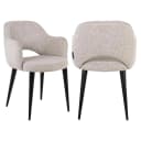 Eetkamerstoel Giovanna natural fancy fire retardant - Richmond Interiors