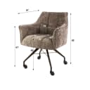 Armstoel Raster Hoven champagne-bruin