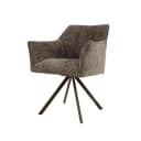 Armstoel Raster Hoven taupe-bruin