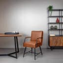 Belmonte Armstoel - fabric Cherokee 8 cognac - Tower Living