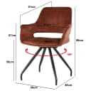 Capp Rust Velvet - Livingfurn