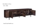 TV Meubel Noor Walnut 210cm - Livingfurn