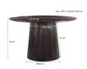 Eettafel Salvator Walnut 130cm - Livingfurn