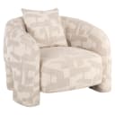 Lounge stoel Tuscany beige graffic - Richmond Interiors