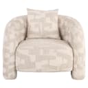 Lounge stoel Tuscany beige graffic - Richmond Interiors