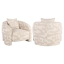 Lounge stoel Tuscany beige graffic - Richmond Interiors