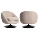 Lounge stoel Nodo natural chunky swivel - Richmond Interiors