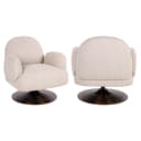 Lounge stoel Kagney biscotti swivel - Richmond Interiors