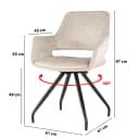 Capp Beige Velvet - Livingfurn