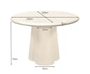 Eettafel Brix Clubs Sandy 130cm - Livingfurn
