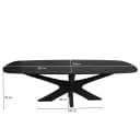 Eettafel Brix Montreaux Black 250cm - Livingfurn