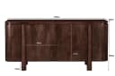 Dressoir Salano bruin 170 cm - Livingfurn