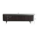 TV Meubel Tobago Espresso 210cm - Livingfurn