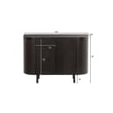 Dressoir Tobago Espresso 115cm - Livingfurn