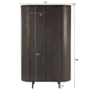 Wandkast Tobago Espresso 180cm - Livingfurn
