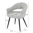 Eetkamerstoel Megan Bisque Oasis - Livingfurn
