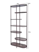 Wandkast Brix Jill Burgundy 190cm - Livingfurn