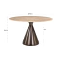 Eettafel Montgommery beige 130Ø - Richmond Interiors
