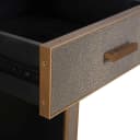 Nachtkastje Bloomville brass shagreen incl. glass top - Richmond Interiors