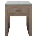 Nachtkastje Bloomville brass shagreen incl. glass top - Richmond Interiors