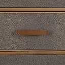 Nachtkastje Bloomville brass shagreen incl. glass top - Richmond Interiors