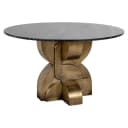 Eettafel Maddox black/gold 130Ø - Richmond Interiors