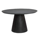 Premana Eetkamertafel zwart rond 130 cm - Tower Living