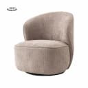 Belvi Fauteuil - fabric AJ3019-13 Old pink (draaibaar) - Tower Living