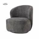 Belvi Fauteuil - fabric AJ3019-20 Dark grey (draaibaar) - Tower Living