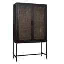 Carini Opbergkast zwart 110 cm - Tower Living