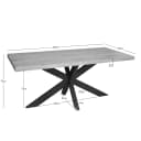 Eettafel Dakota | 160 cm | Rechthoek - Starfurn