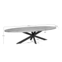 Eettafel Dakota | 300 cm | Ovaal - Starfurn