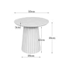 Salontafel Solana Zand Mangohout 50 cm - Starfurn