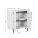 Kabinet kast Solana Zand Mangohout 115 cm - Starfurn