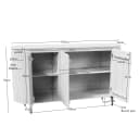 Dressoir Solana Zand Mangohout 165 cm - Starfurn