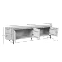 Salontafel Solana Zand Mangohout 50 cm - Starfurn