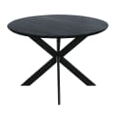 Ronde eettafel Ferris Zwart Eikenhout 110 cm - Starfurn