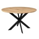 Eiken eettafel Ferris | Rond 130 cm | Naturel - Starfurn