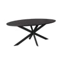 Eiken eettafel Ferris | Ovaal 180 cm | Zwart - Starfurn