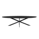 Eiken eettafel Ferris | Ovaal 280 cm | Zwart - Starfurn