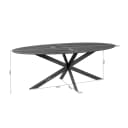 Eiken eettafel Ferris | Ovaal 280 cm | Zwart - Starfurn
