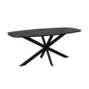 Eiken eettafel Ferris | Deens Ovaal 180 cm | Zwart - Starfurn